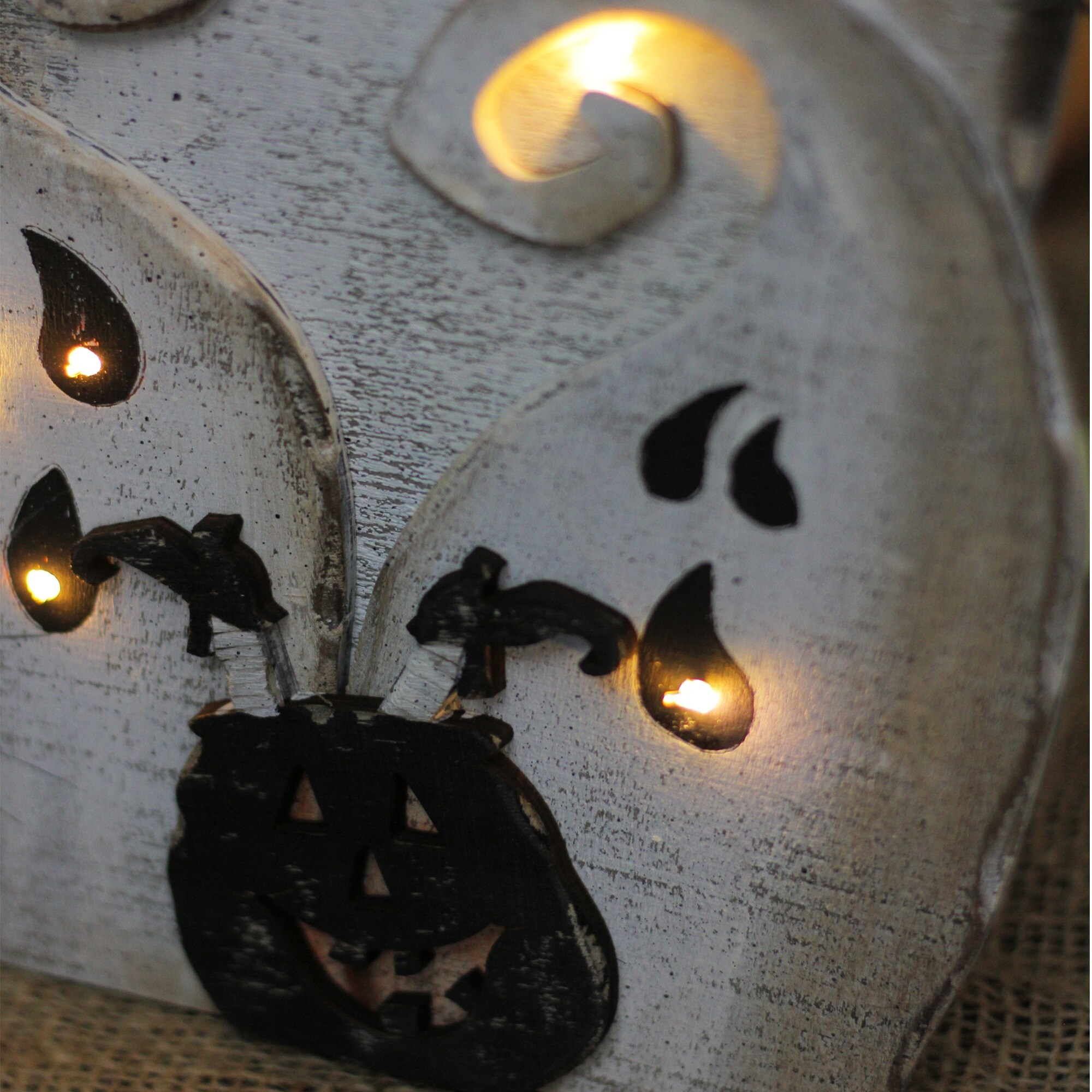 Shop 14 Black And White Battery Operated Led Lighted Ghosts