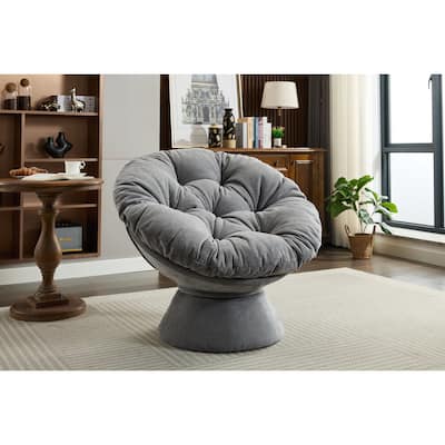 Oversized Swivel Accent Chair, 360 Swivel Barrel Chair, Papasan Chair for Living Room Bedroom