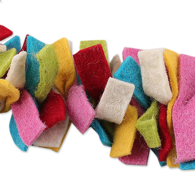 Novica Handmade Vivacious Celebrations Wool Felt Garland