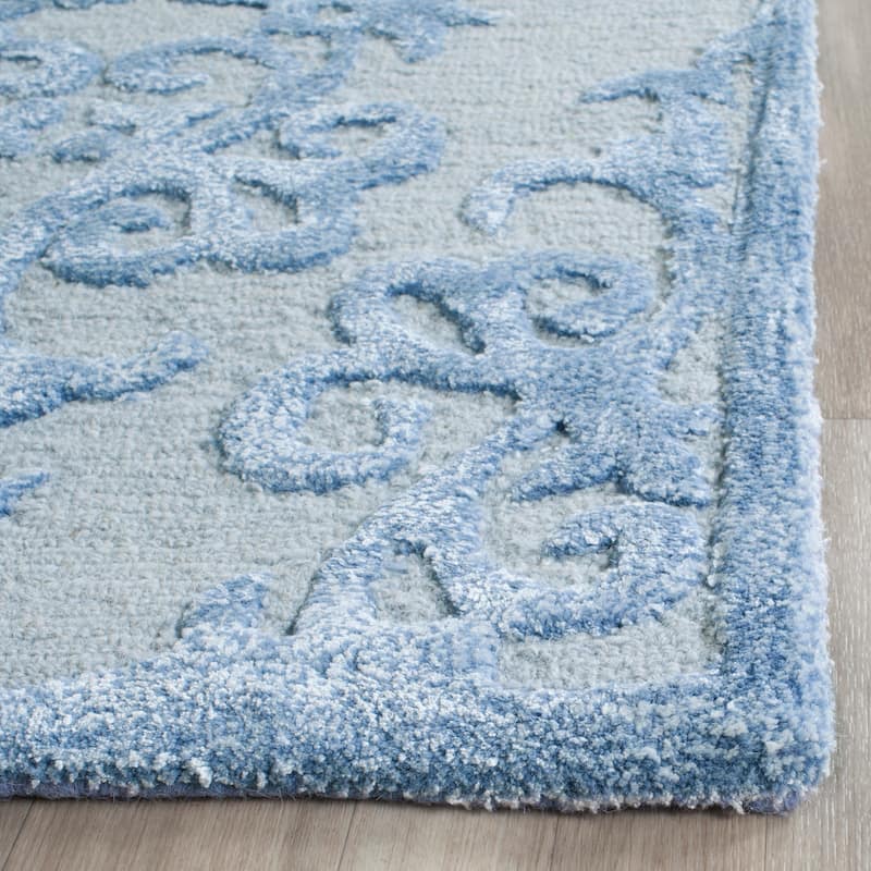 SAFAVIEH Handmade Bella Marilyne Modern Floral Wool Rug