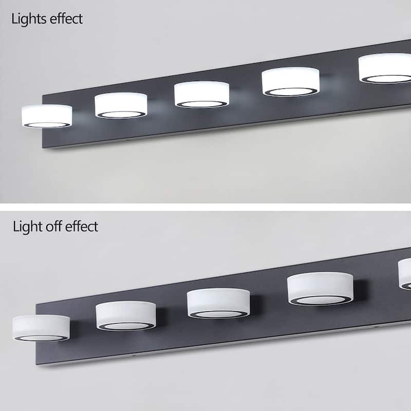 Black Modern LED Vanity Lights Bathroom Light Fixture