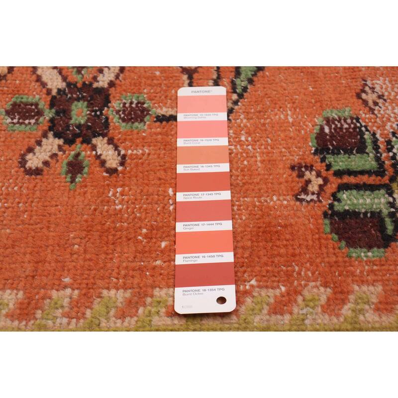 ECARPETGALLERY Hand-knotted Melis Vintage Copper Wool Rug - 6'0 x 9'6