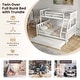 preview thumbnail 19 of 18, Costway Twin Over Full Bunk Bed with Trundle Ladder Safety Guardrails - See Details
