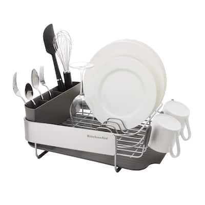 KitchenAid Stainless Steel Wrap Compact Dish Rack, 16.06-Inch