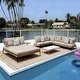 preview thumbnail 8 of 12, PURPLE LEAF Melben Light Grey Modular Outdoor Sectional with Cushions Flexible Layout Patio Conversation Sets