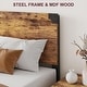 preview thumbnail 17 of 15, Bed Frame with with Wood Headboard