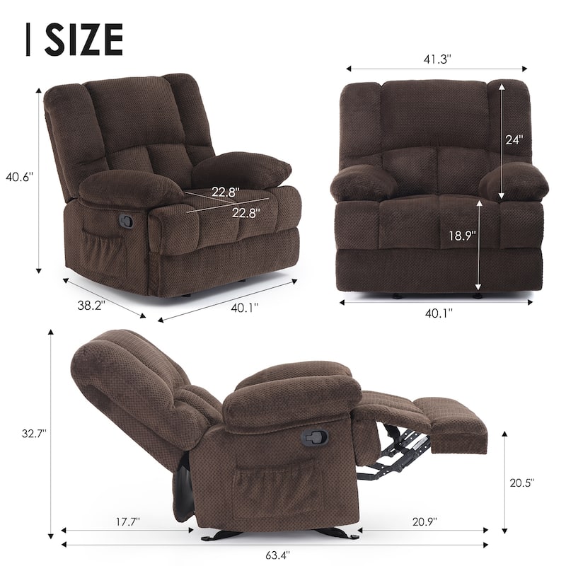 Oversized Rocking Rocker Recliner Chair for Living Room Adults