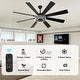 preview thumbnail 10 of 35, Bella Depot 72" Modern Large Ceiling Fan 6-speed Reversible with Dimmable Light and Remote for Family Room