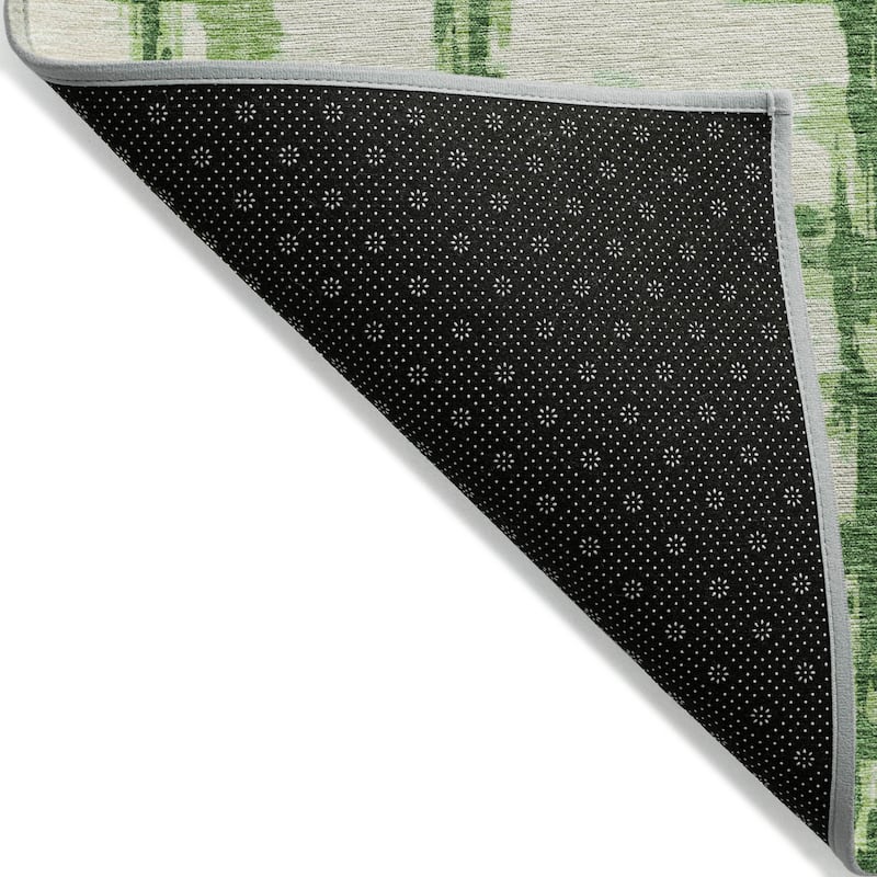 Machine Washable Indoor/ Outdoor Chantille Contemporary Abstract Rug