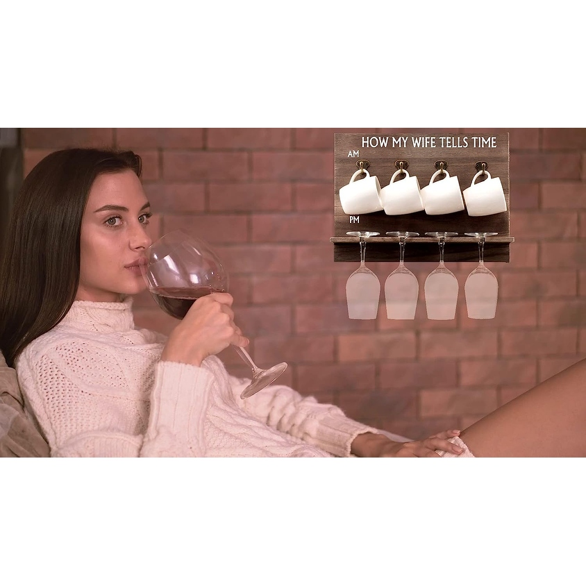 Am pm mug wine glass holder best sale