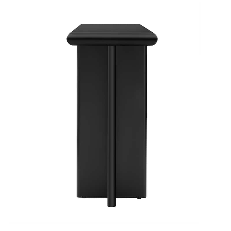 Modern Entryway Table with L-Shaped Legs, 59" Narrow Console Table End Table Accent Table for Living Room Hallway