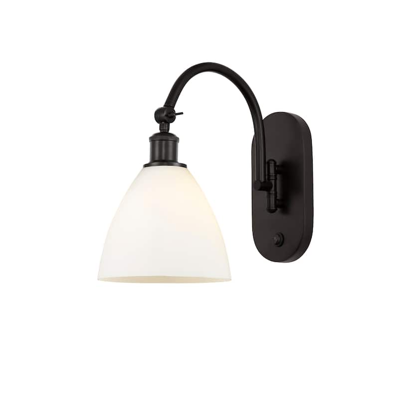Innovations Lighting Ballston Bristol Glass - 1 Light 8" Sconce - Arm Swivels Side To Side