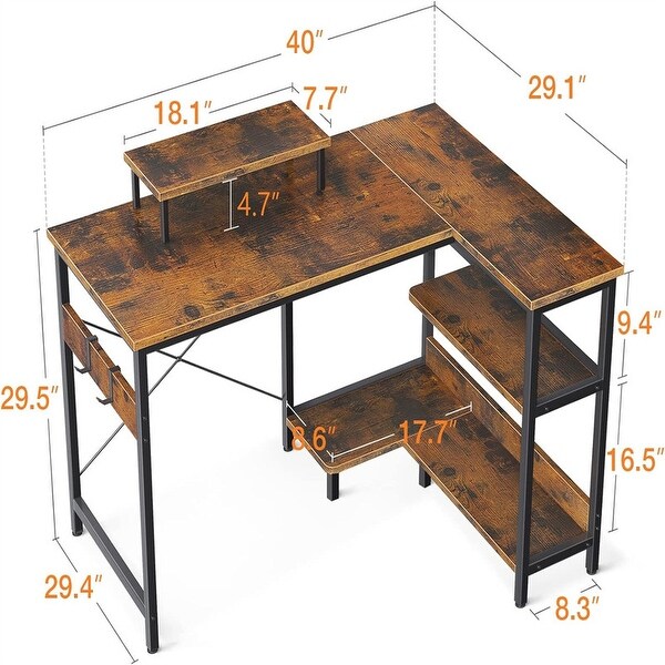 40 Inch Small L Shaped Computer Desk On Sale Bed Bath Beyond 39897650