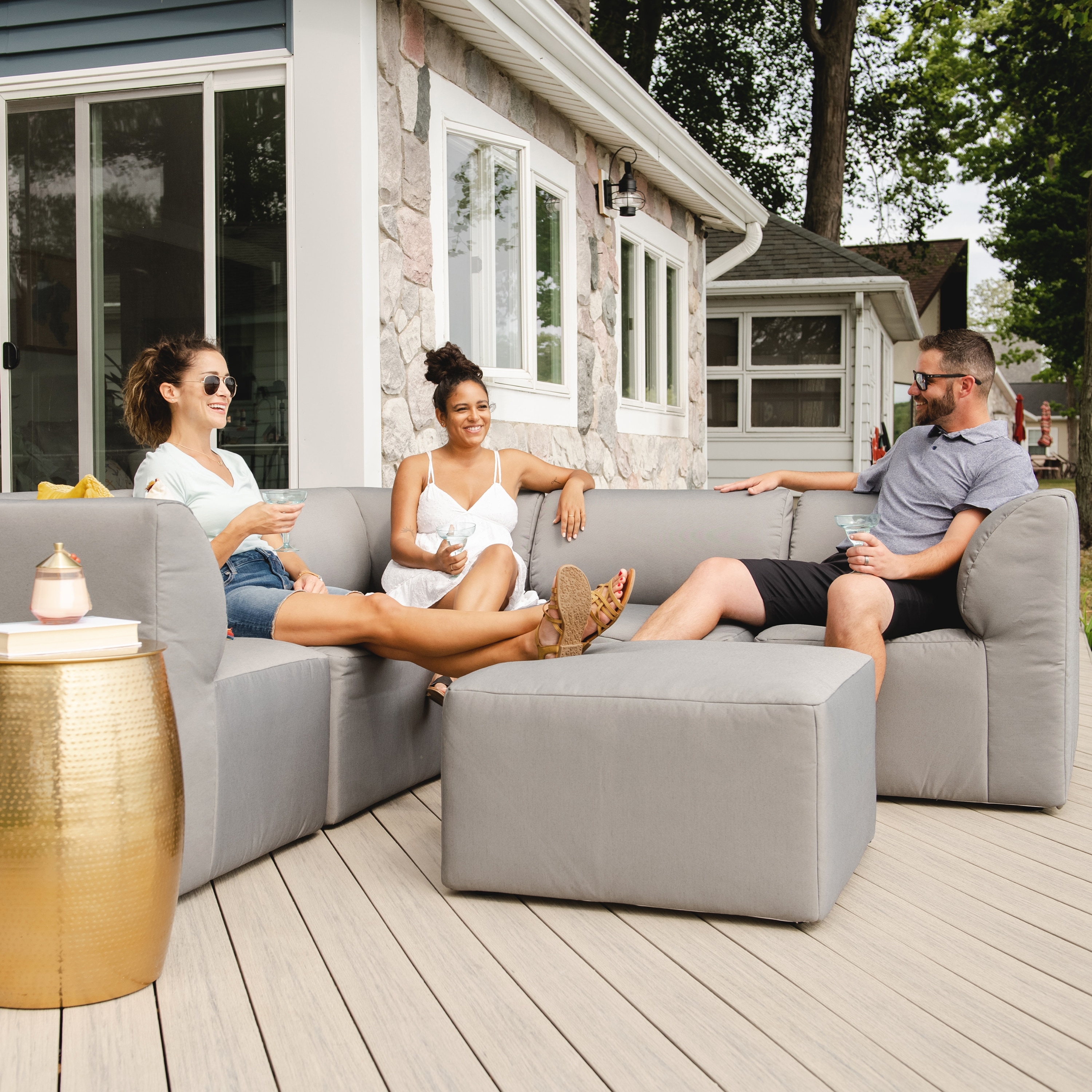 Big Joe Patio 6 Piece Outdoor Sectional On Sale Bed Bath