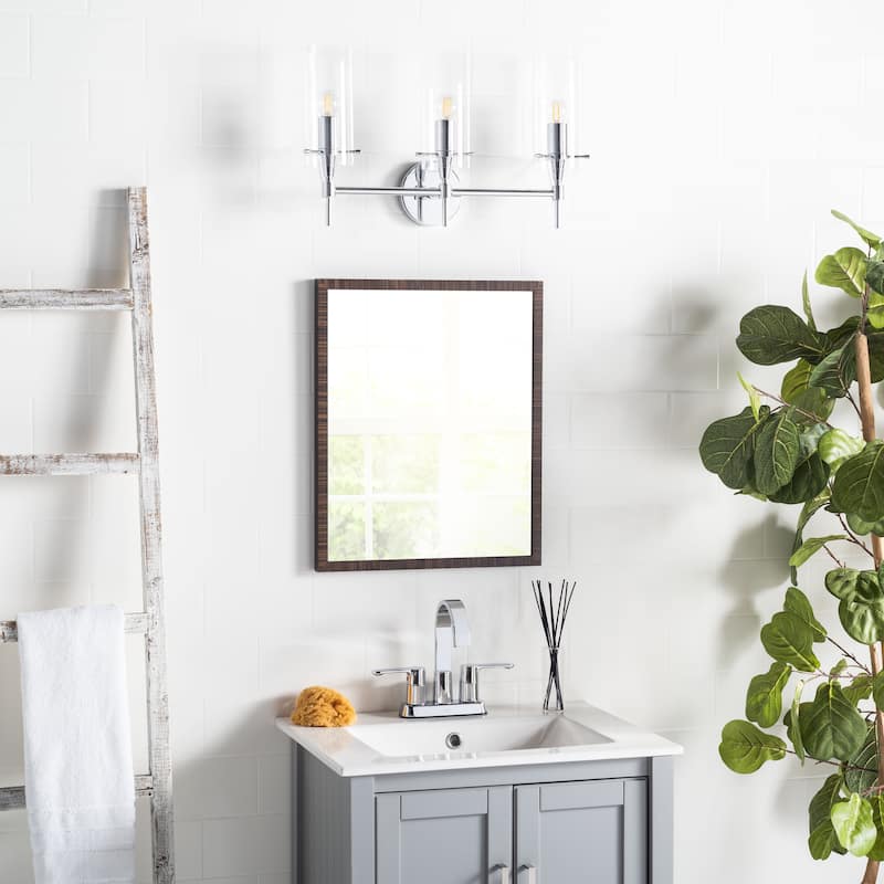 SAFAVIEH Lighting Annarosa 3-Light Led Vanity Sconce - 20.7" W x 5.3" L x 12.6" H - 21Wx5Dx13H