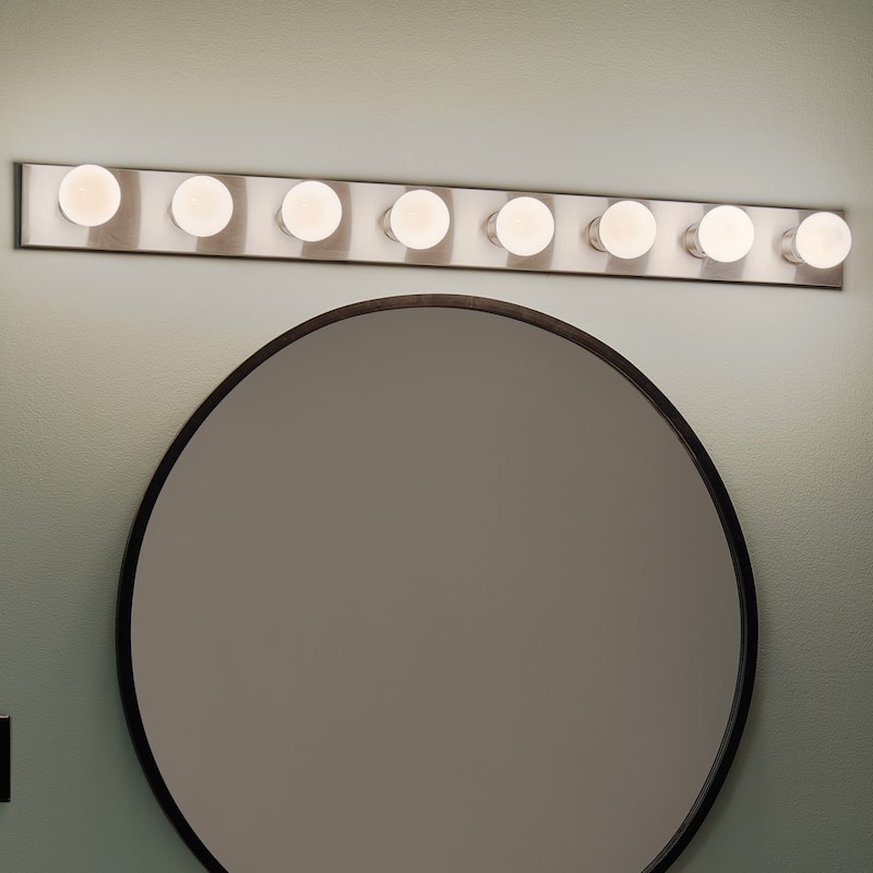 Kichler Lighting Utilitarian 8-light Brushed Nickel Linear Bath/Vanity Light