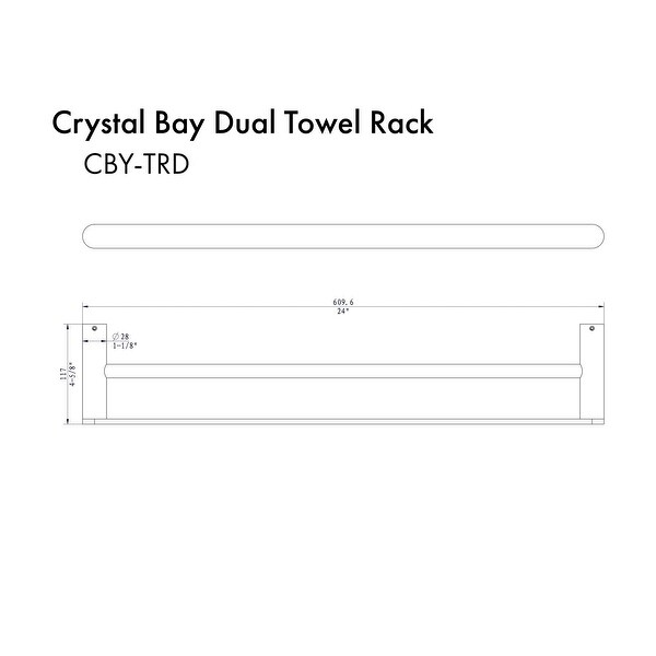 Crystal best sale towel rail