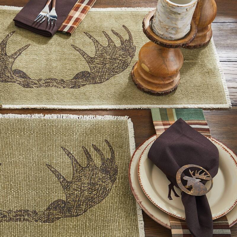 Park Designs Moose Antlers Table Runner 13" x 54" - 13" X 54"