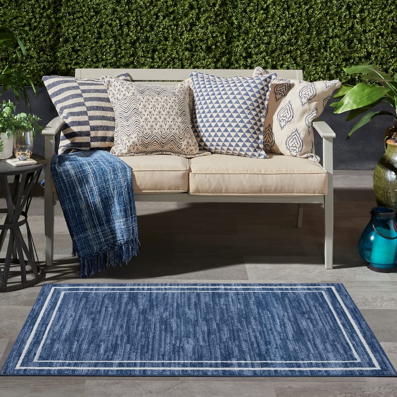 Nourison Sandy Indoor / Outdoor Solid Area Rug