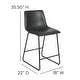 preview thumbnail 21 of 39, Upholstered Counter Height Modern Dining Stools (Set of 2)