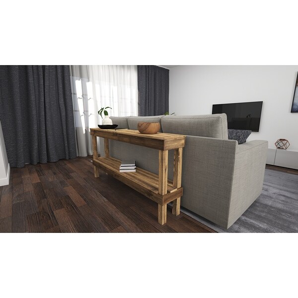 Rustic Luxe Solid Wood Contemporary Sofa Table Bed Bath Beyond 27316931