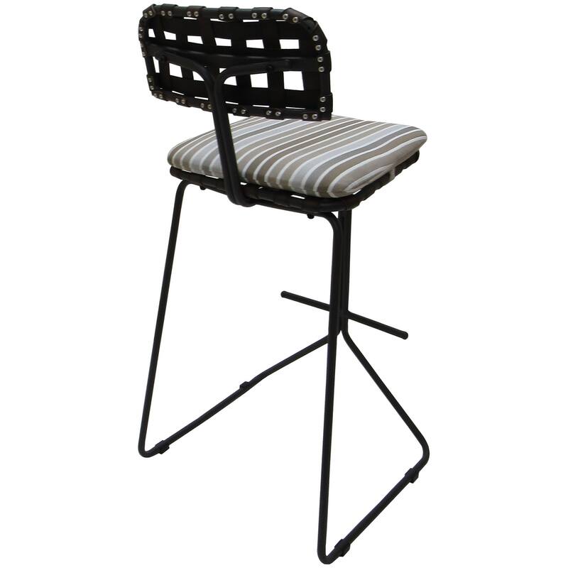 Outdoor/Indoor Metal Pub Set - Nikki 30" Bar Stools - 30" Seat Bar Height