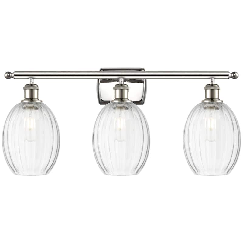 Innovations Lighting 516-3W-12-27 Preston Vanity Preston 3 Light 27" - Polished Nickel / Clear
