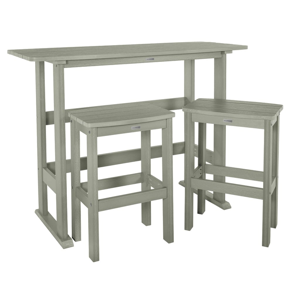 Lehigh 3-piece Outdoor Balcony Set - Bar-height