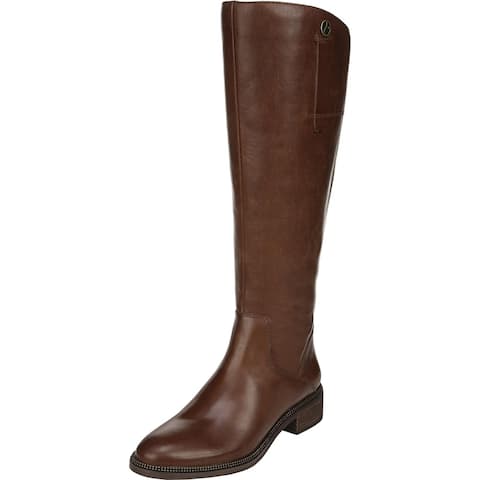 Franco Sarto Womens Becky Riding Boots Leather Knee High