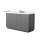 Option Dark Gray / White Quartz Top / Brushed Nickel