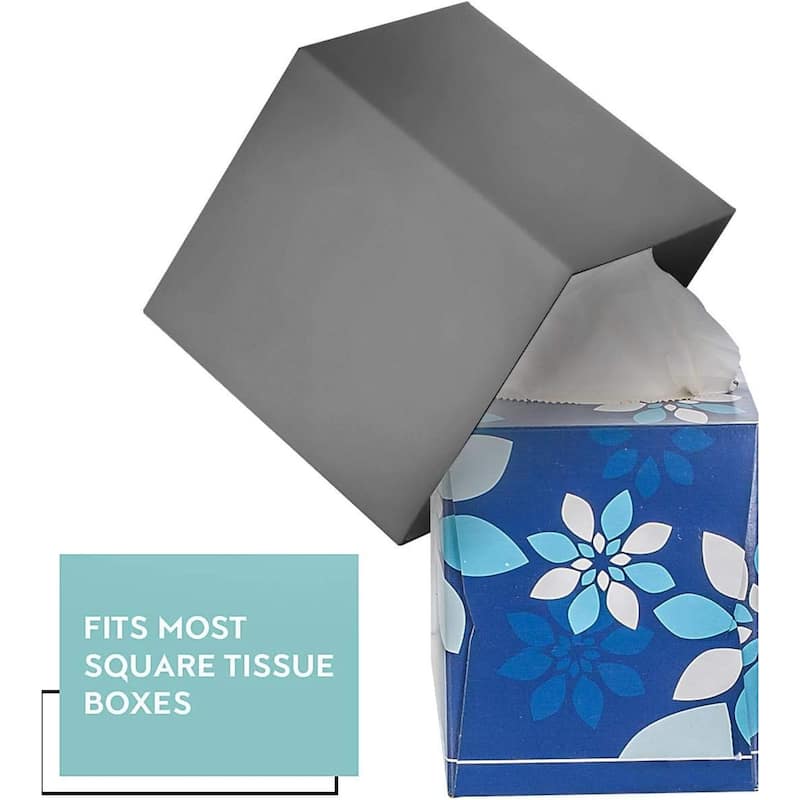 DWËLLZA HOME Tissue Box Cover Square Grey