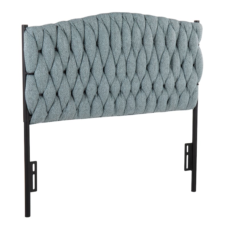 Silver Orchid Braided Matisse Twin Headboard