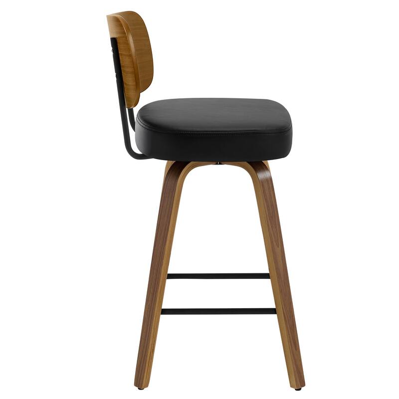 26" Swivel Upholstered Counter Height Bar Stool - 36.4" H x 17.1" W x 20" D