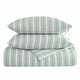 preview thumbnail 5 of 5, The Farmhouse by Rachel Ashwell Wide Ticking Stripe 3 Piece Duvet Cover Set