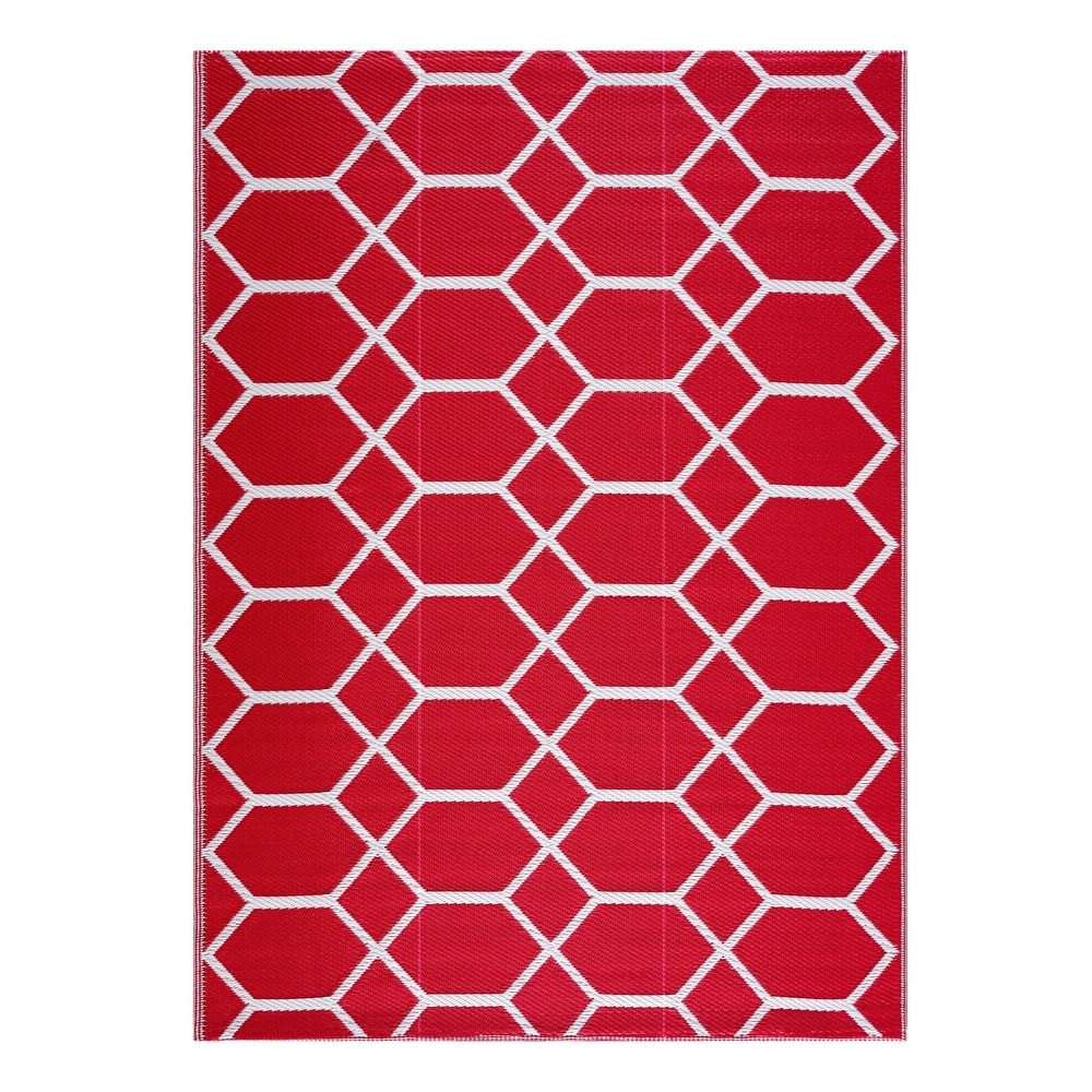 Playa Rug Outdoor Recycled Reversible Plastic Folded Mat/Rug Milan Collection Lightweight & Weather, Water and UV Resistant