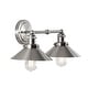 preview thumbnail 98 of 176, JONATHAN Y Florence Metal Shade Sconce 2-Light - Nickel