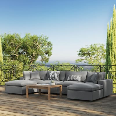 Commix 6-Piece Outdoor Patio Sectional Sofa