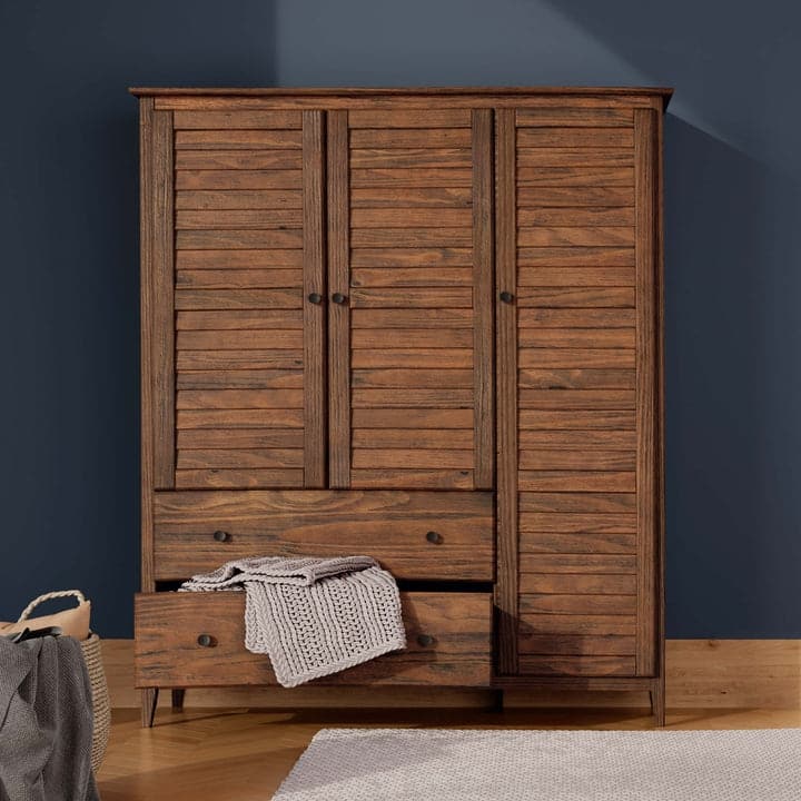Grain Wood Furniture Greenport Solid Wood 3-door Armoire