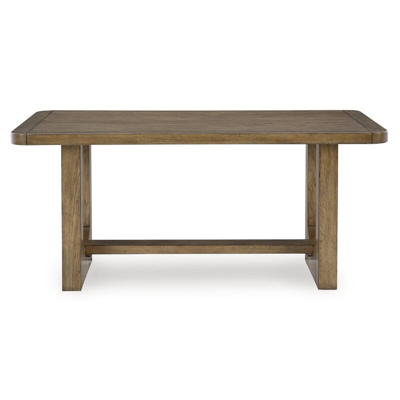 Signature Design by Ashley Cabalynn Light Brown Rectangular Dining Counter Table - 76"W x 34"D x 36"H