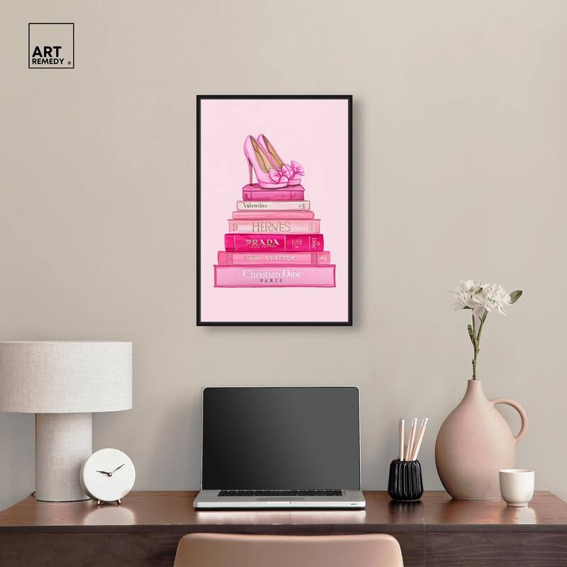 Fashion books in Pink Canvas by Art Remedy