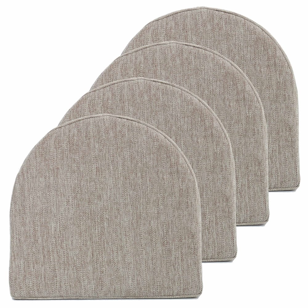 Sweet Home Collection U-Shape High Density Memory Foam Chair Pads with Ties