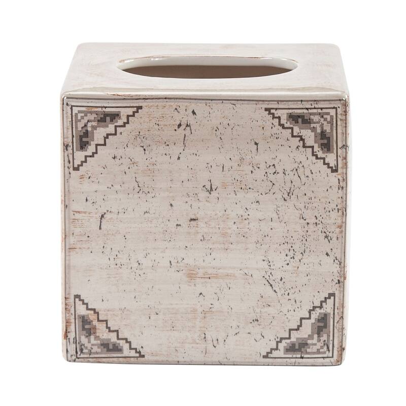 Paseo Road by HiEnd Accents Dakota Ceramic Tissue Box Cover, 1PC
