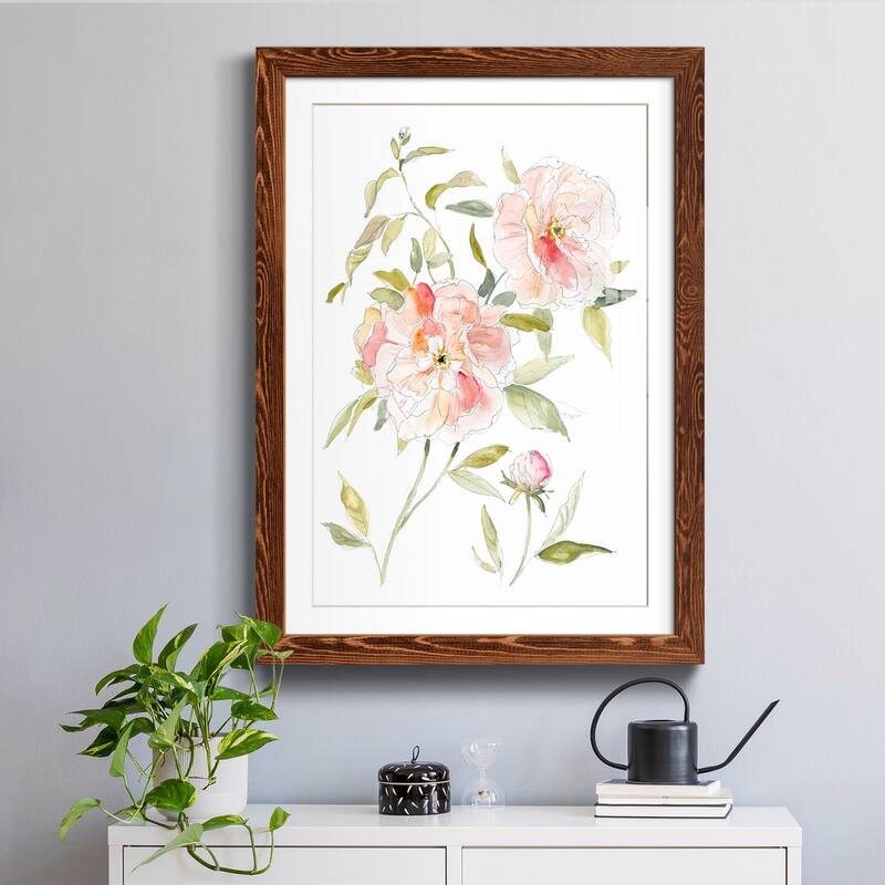 Sketchbook Cottage Rose II-Premium Framed Print - Ready to Hang