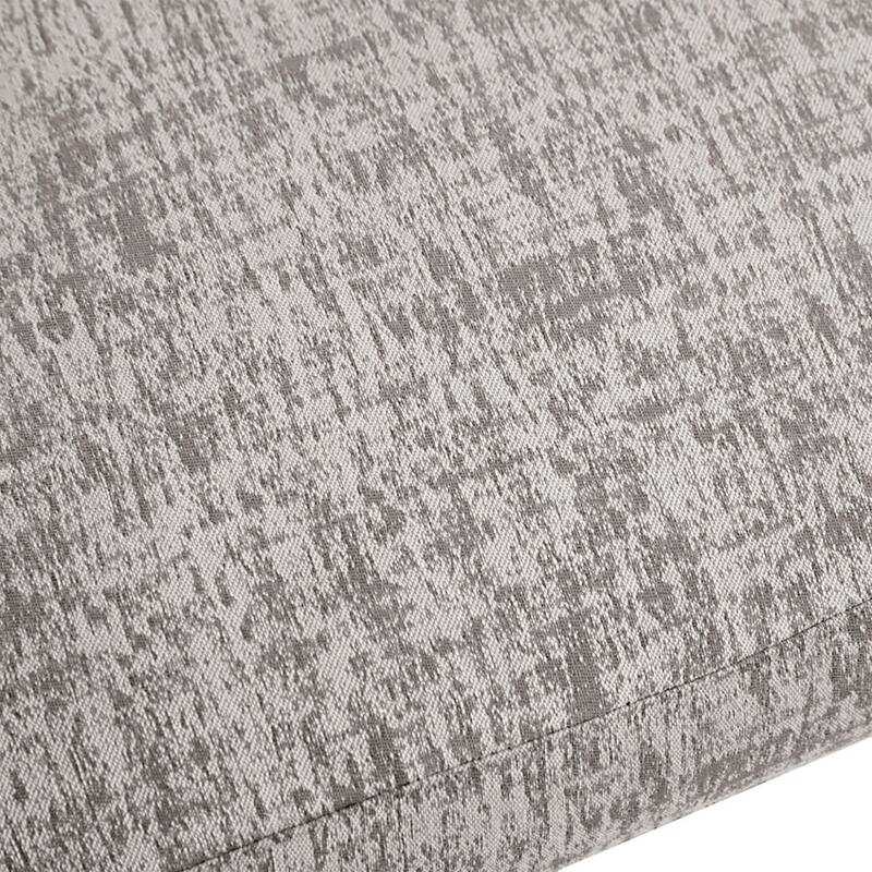 Roomfitters 33-Inch Contemporary Dining Chair (Set of 2), Antique Gold Metal C-Frame with High-Density Foam, Gray