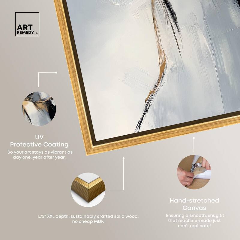 Golden Fissure II Canvas by Art Remedy