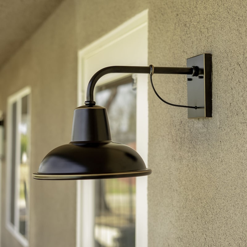 1 Light Outdoor Barn Light in Imperial Black