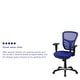 preview thumbnail 7 of 164, Nicholas Mid-Back Blue Mesh Multifunction Executive Swivel Ergonomic Office Chair with Adjustable Arms