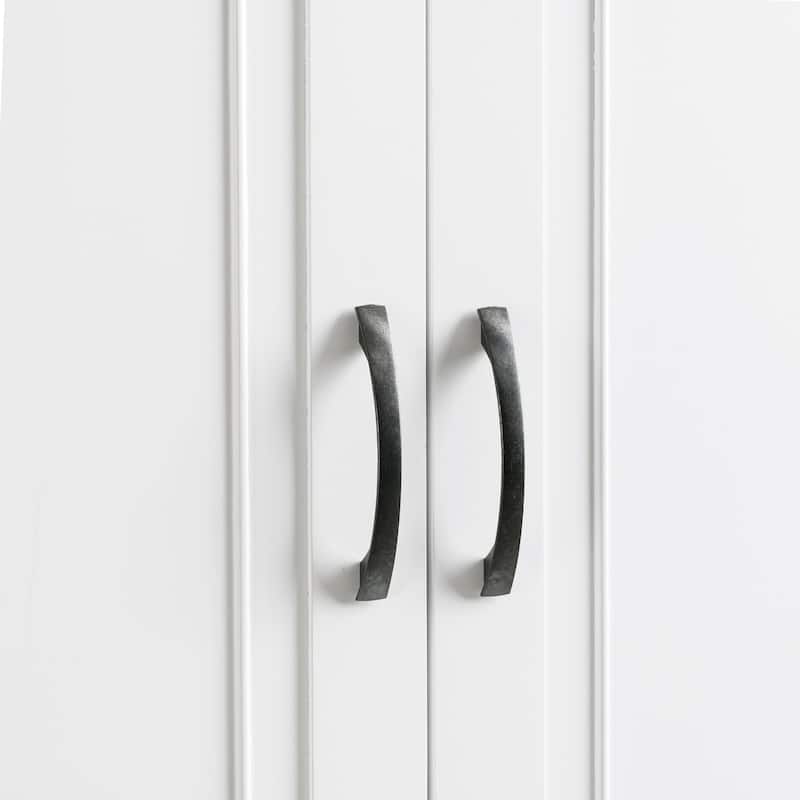 30 in. W x 72 in. H Freestanding Bathroom Cabinet in White with Adjustable Shelf and Drawer