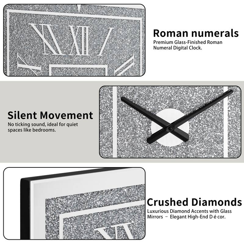 Diamond Crystal Wall Clock