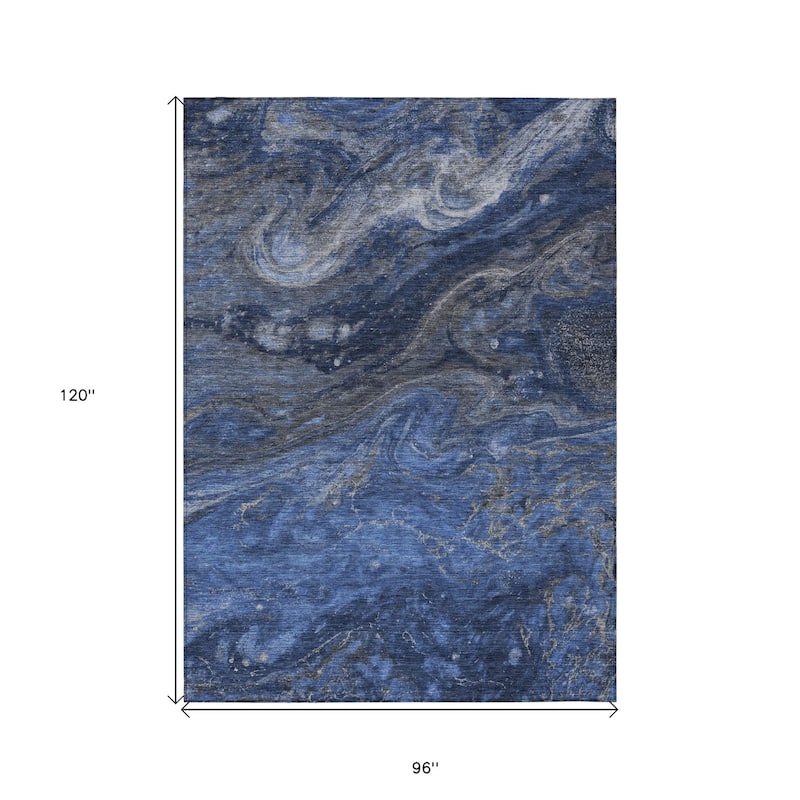 HomeRoots Abstract Transitional Rectangle Outdoor Rug